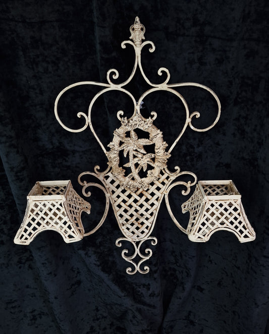 Lovely Large Vintage French 2 Arm Candle Wall Light Wall Sconce Outdoor Indoor