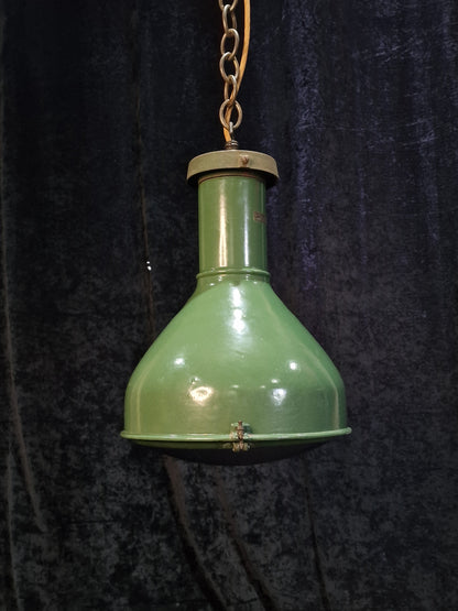 Rare Vintage 16 Doughty Street London Stamped Industrial Original Hanging Light