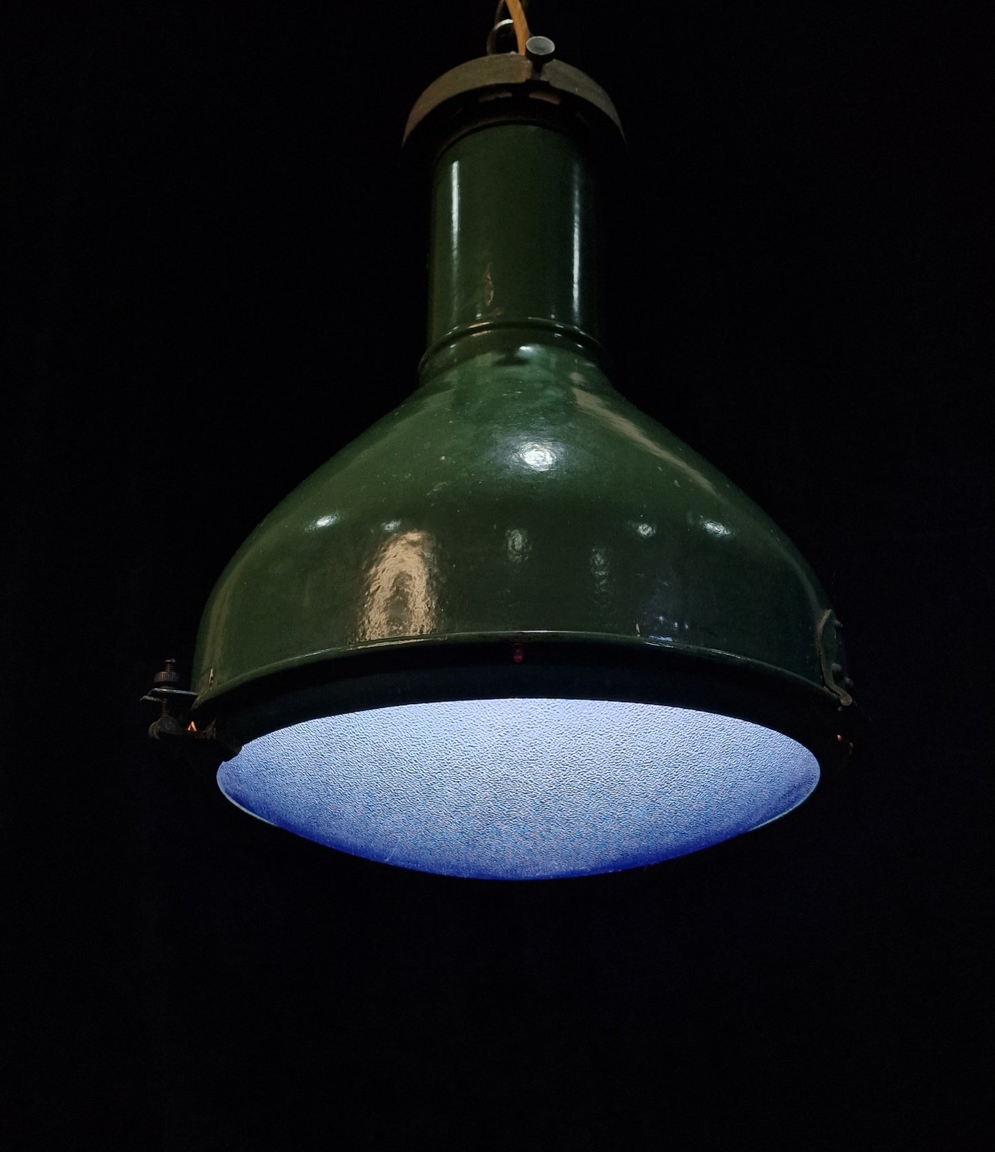 Rare Vintage 16 Doughty Street London Stamped Industrial Original Hanging Light