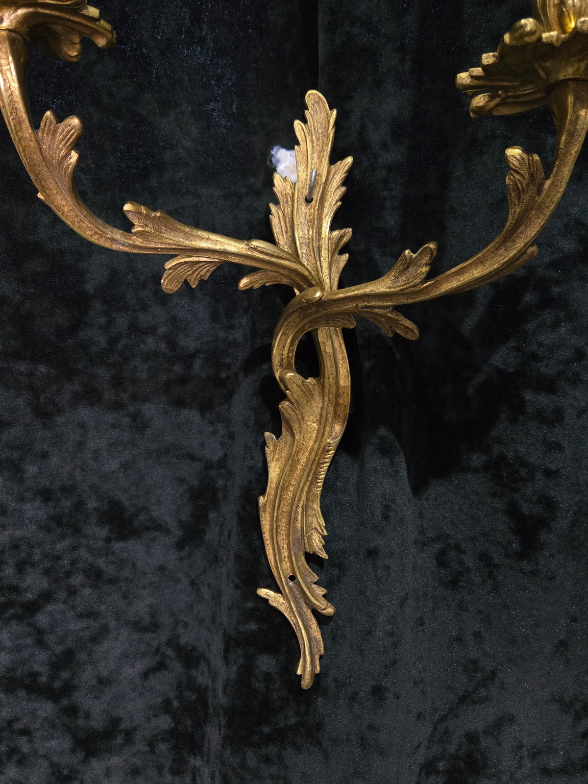 Fabulous Large Pair Antique French Brass 2 Arm Candle Wall Lights Sconces (Copy)
