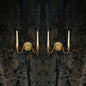 Elegant Pair of Antique French 2 Arm Brass Candle Wall Lights Sconces