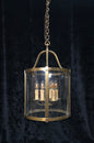 Grand Large Chateau Quality Heavy Antique French 6 Light Brass Cylinder Lantern