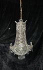 Fabulous Antique French 1 Light Montgolfiere Crystal Chandelier Ceiling Light