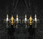 Fabulous Pair Vintage French 2 Arm Brass Leaf Crystal Wall Lights Sconces