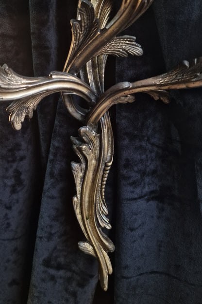 Gorgeous Pair Large 3 Arm Antique French Solid Brass Candle Wall Lights Sconces