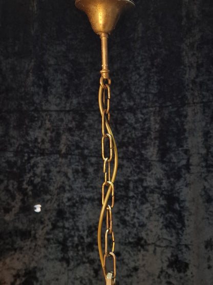 Decorative Heavy Antique Solid Brass Italian Gothic Style Chandelier Light