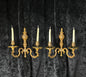 Fine Pair of Heavy Antique French Bronze Rococo Style Candle Wall Lights Sconces