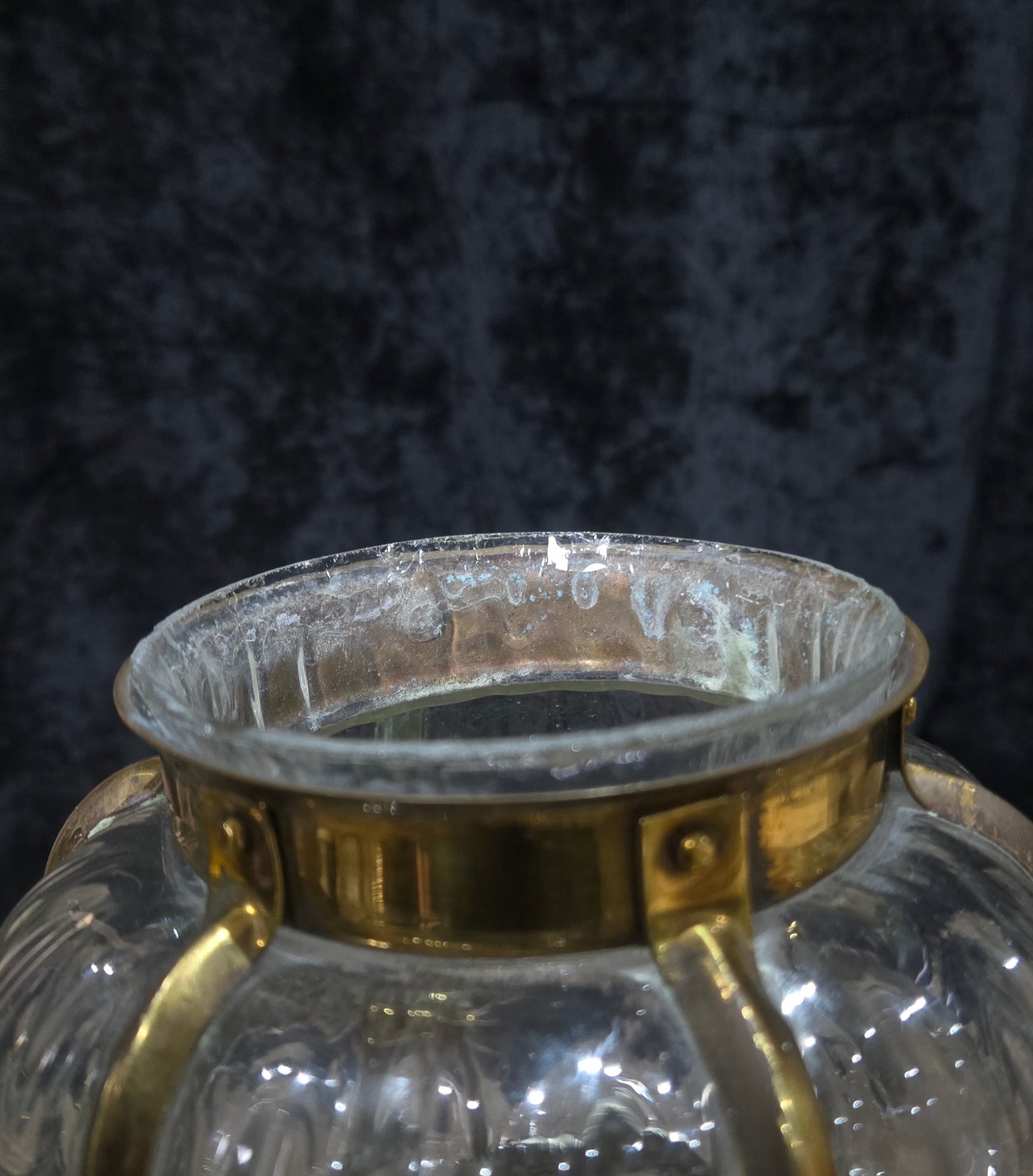 Decorative Murano Glass Antique Brass Bubble Lantern Ceiling Light